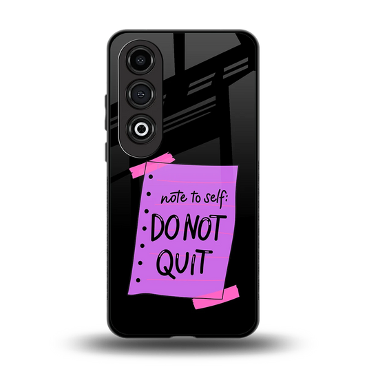 No Not Quit back phone cover | glass case for oneplus nord ce 4