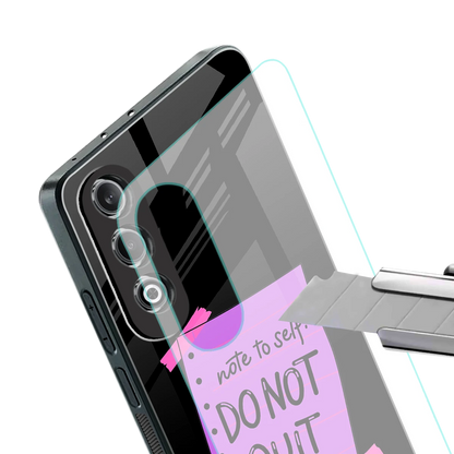 No Not Quit stylish phone case for oneplus nord ce 4 | glossy glass and slim fit