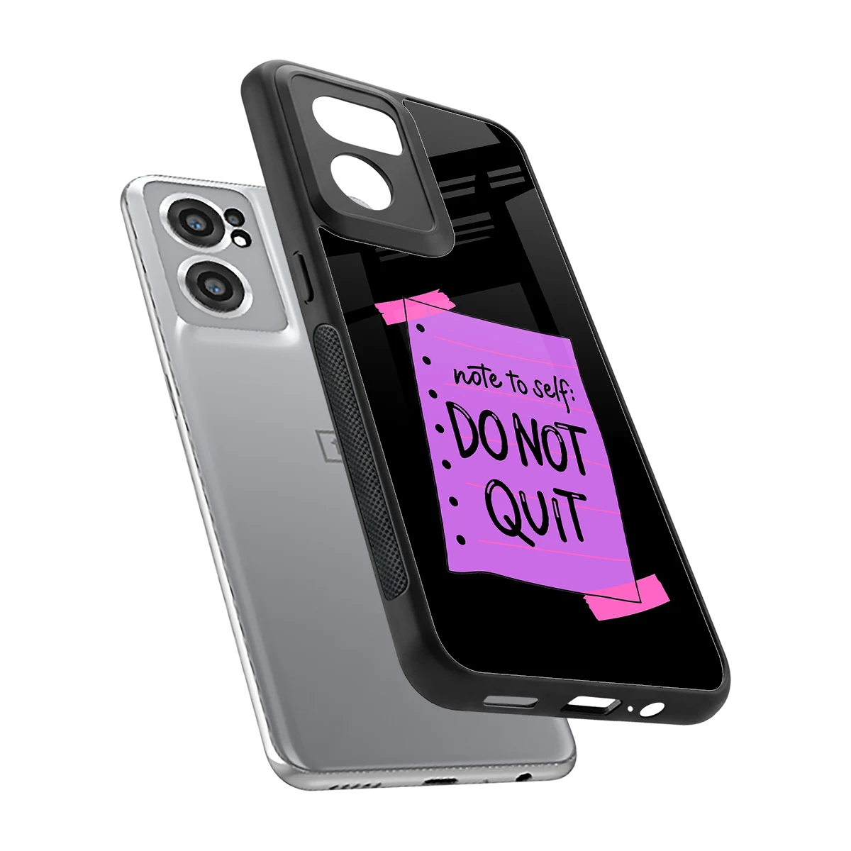 No Not Quit sleek oneplus nord ce 2 cover with tempered glass back and TPU edges