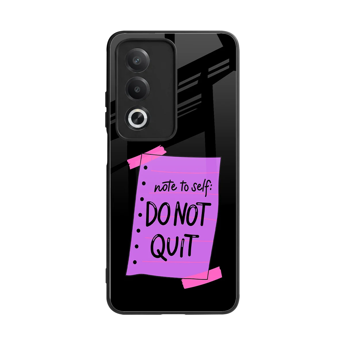 No Not Quit back phone cover | glass case for oppo a3 pro