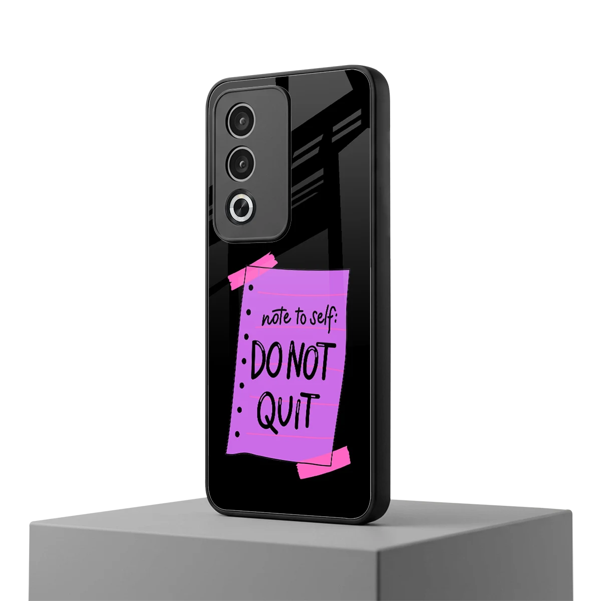No Not Quit oppo a3 pro mobile cover | shockproof glass phone case