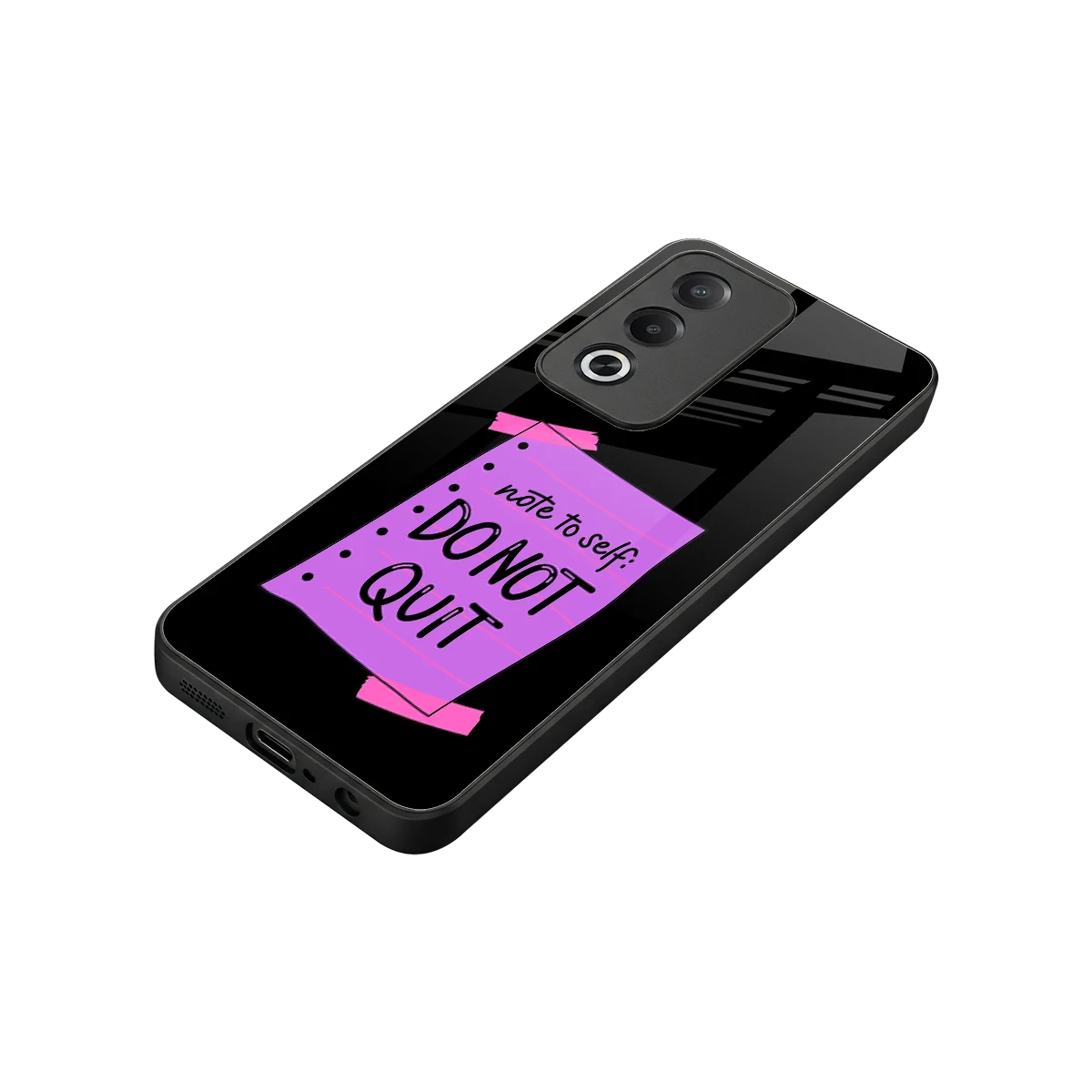 No Not Quit stylish phone case for oppo a3 pro | glossy glass and slim fit