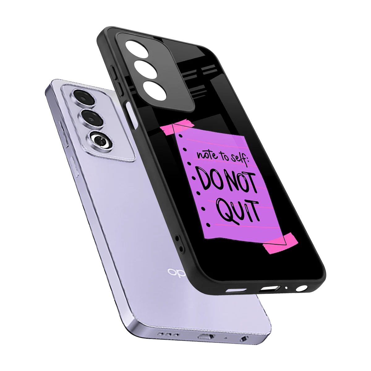 No Not Quit sleek oppo a3 pro cover with tempered glass back and TPU edges