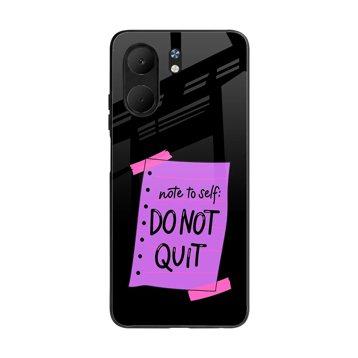 No Not Quit back phone cover | glass case for oppo a5x 5g