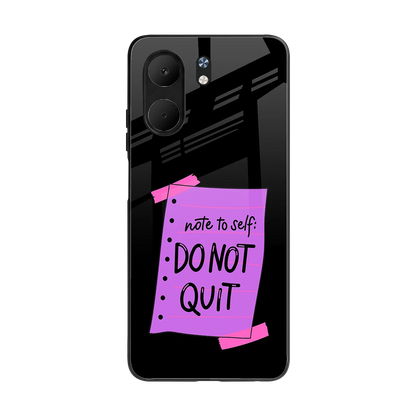 No Not Quit back phone cover | glass case for oppo a5x 5g