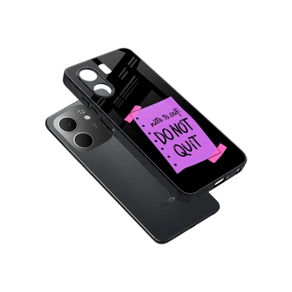No Not Quit sleek oppo a5x 5g cover with tempered glass back and TPU edges