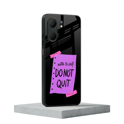 No Not Quit oppo a5x 5g mobile cover | shockproof glass phone case