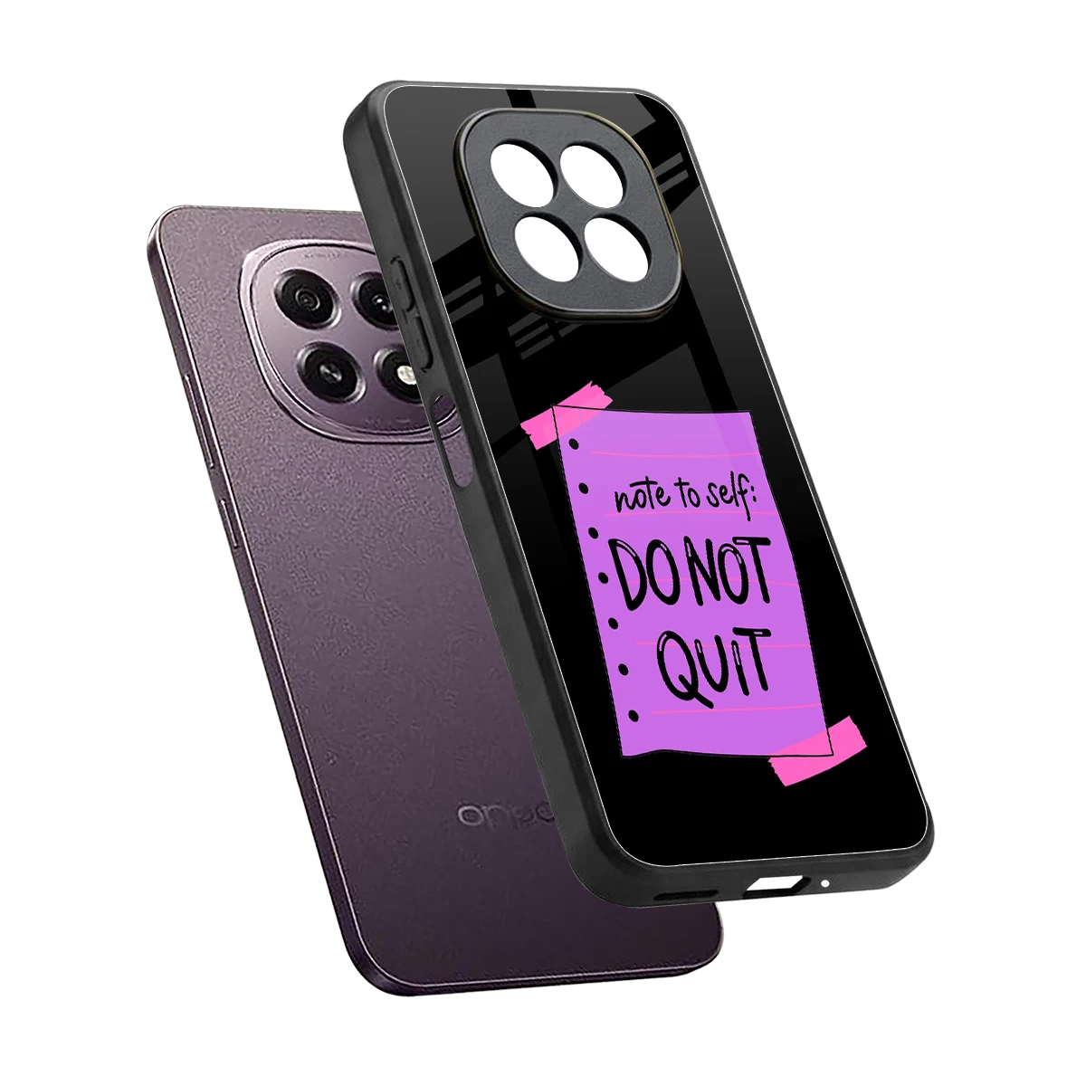 No Not Quit sleek oppo f29 5g cover with tempered glass back and TPU edges