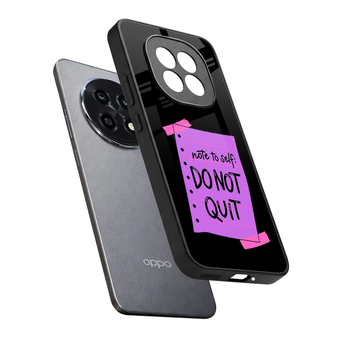 No Not Quit sleek oppo f29 pro 5g cover with tempered glass back and TPU edges