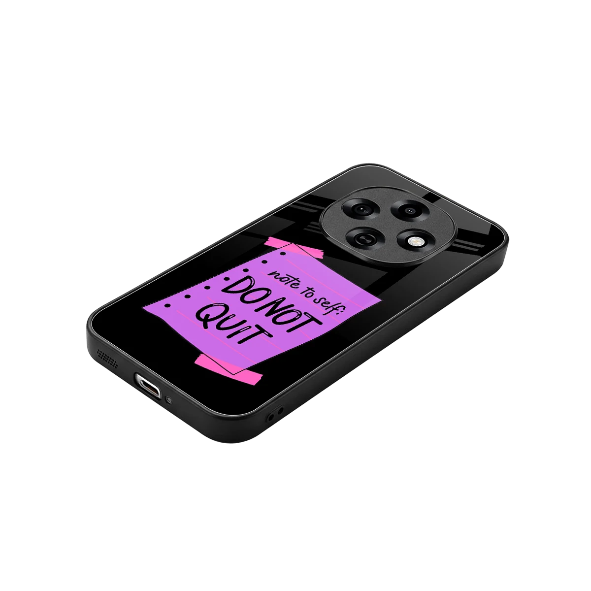 No Not Quit stylish phone case for oppo f31 pro 5g | glossy glass and slim fit