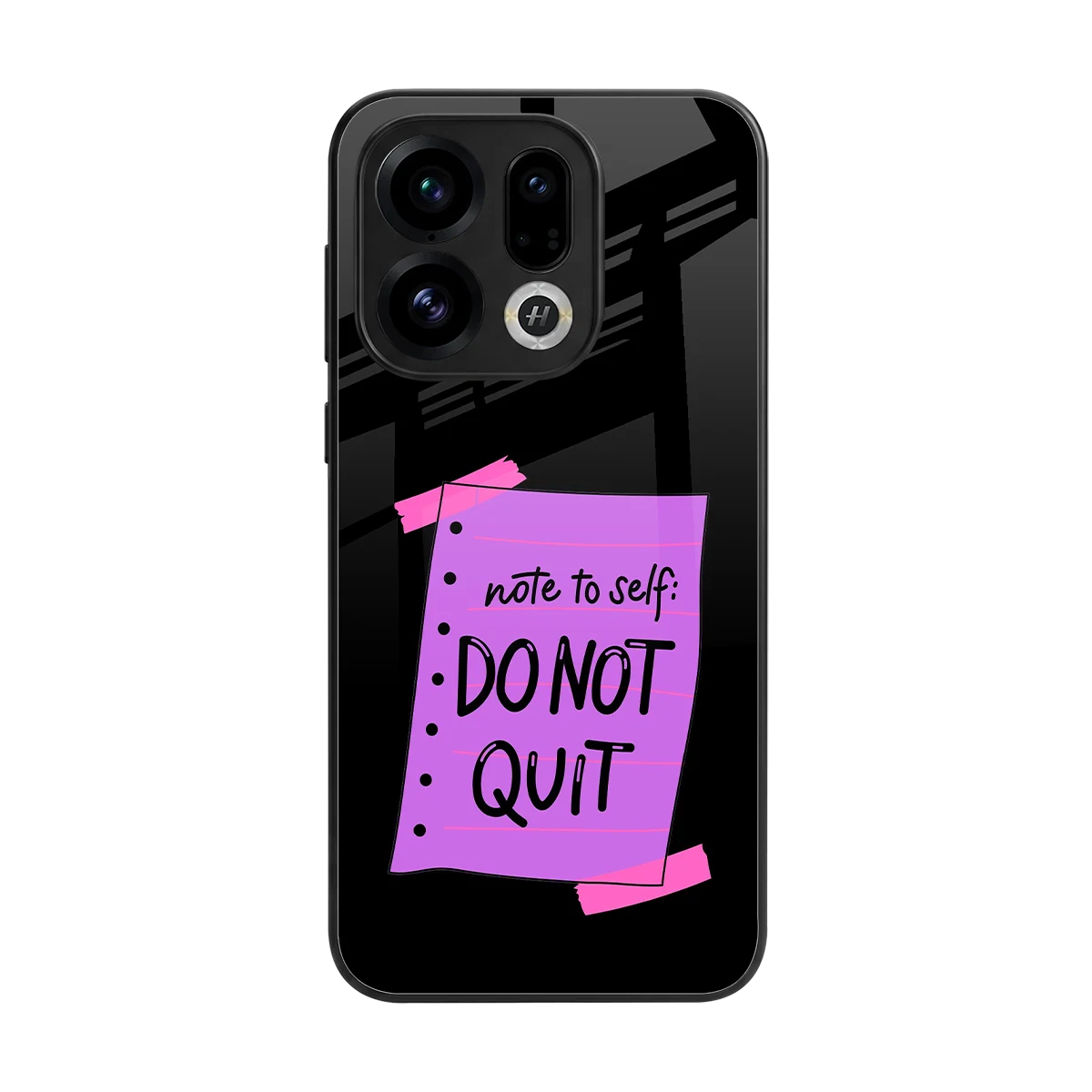 No Not Quit back phone cover | glass case for oppo find x9
