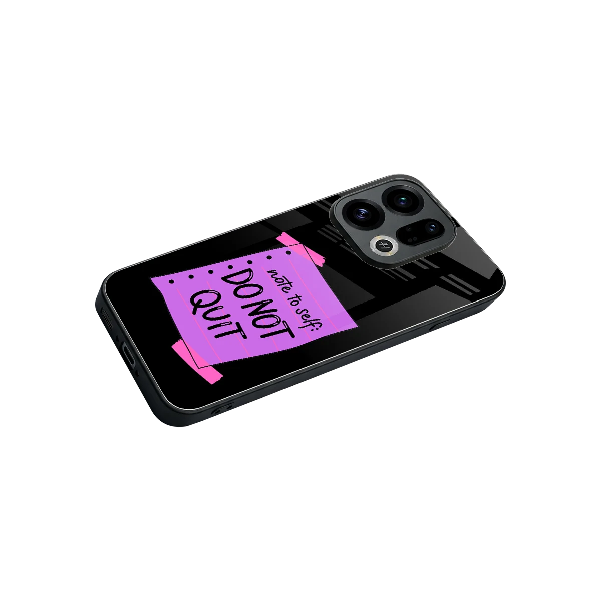 No Not Quit stylish phone case for oppo find x9 | glossy glass and slim fit