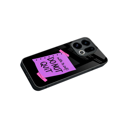 No Not Quit stylish phone case for oppo find x9 | glossy glass and slim fit