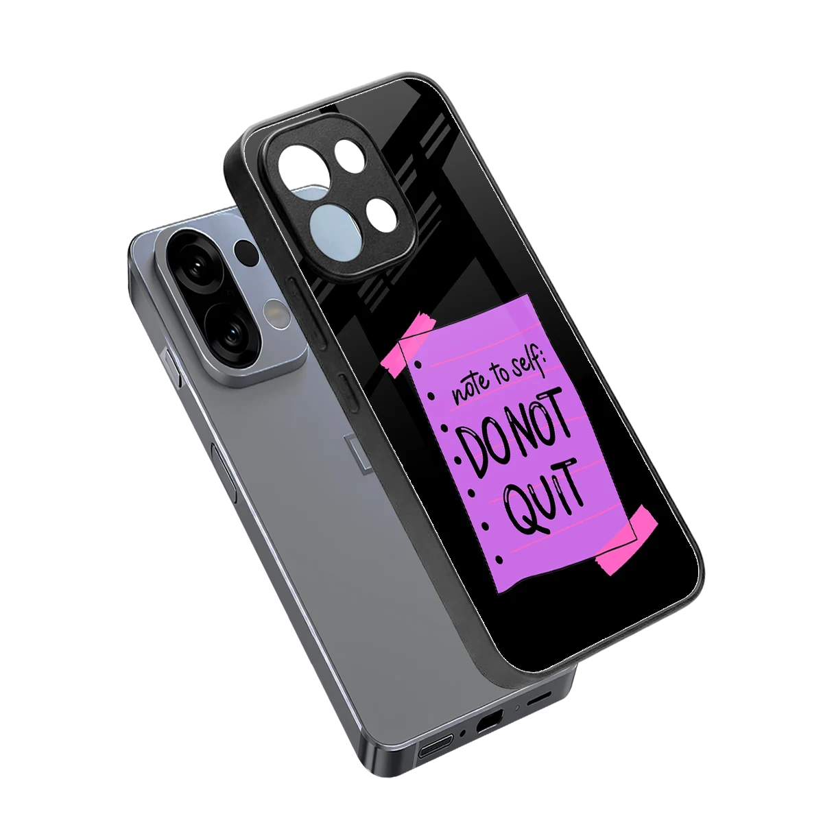 No Not Quit sleek oppo k13 5g cover with tempered glass back and TPU edges
