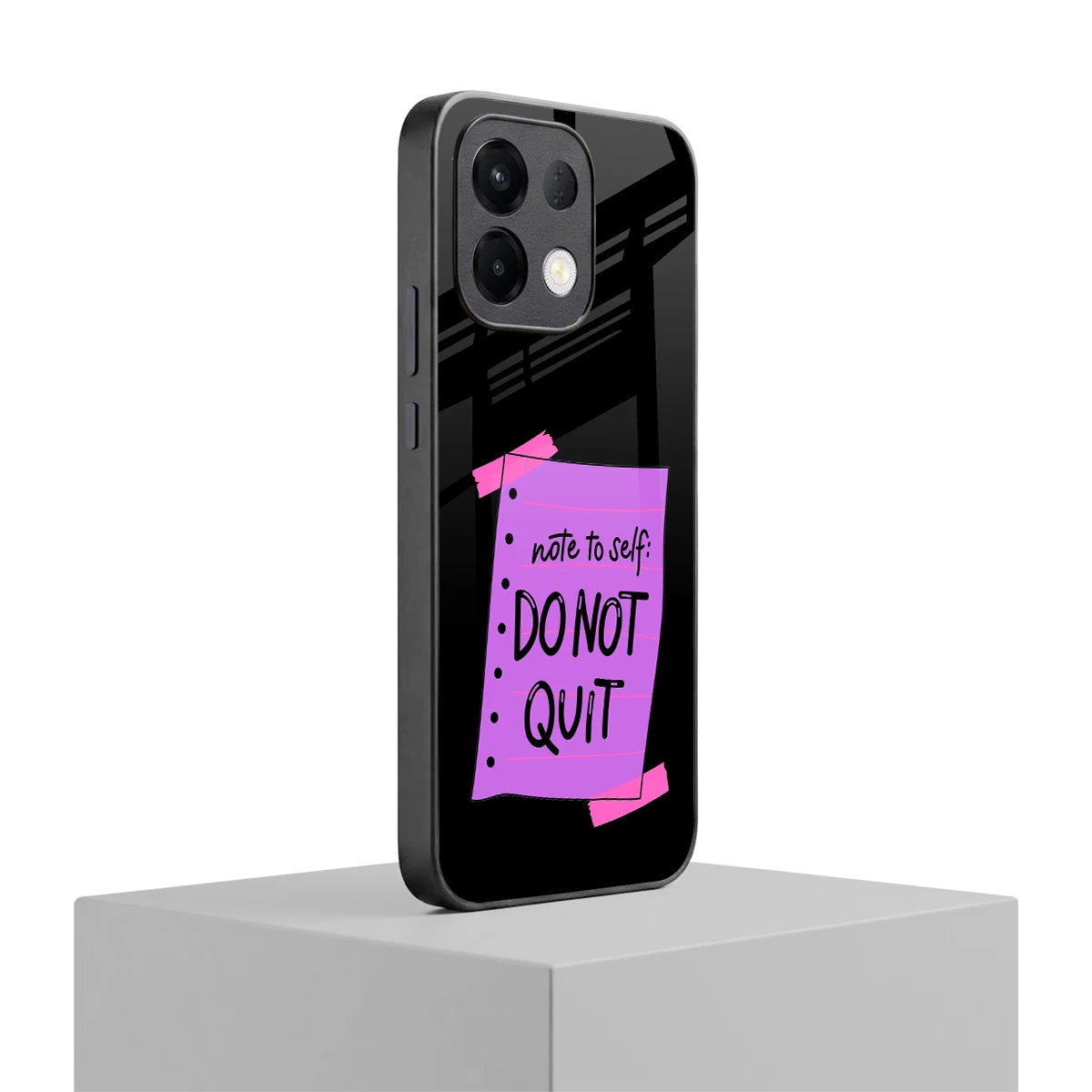 No Not Quit oppo k13 5g mobile cover | shockproof glass phone case