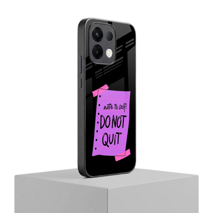 No Not Quit oppo k13 5g mobile cover | shockproof glass phone case