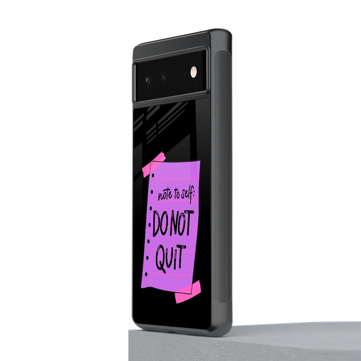 No Not Quit stylish phone case for google pixel 6a | glossy glass and slim fit