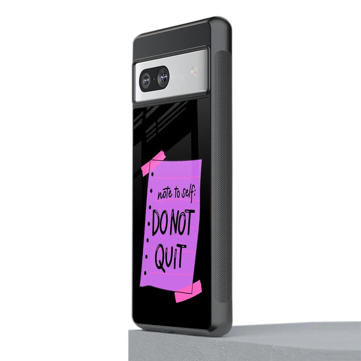 No Not Quit stylish phone case for google pixel 7a | glossy glass and slim fit