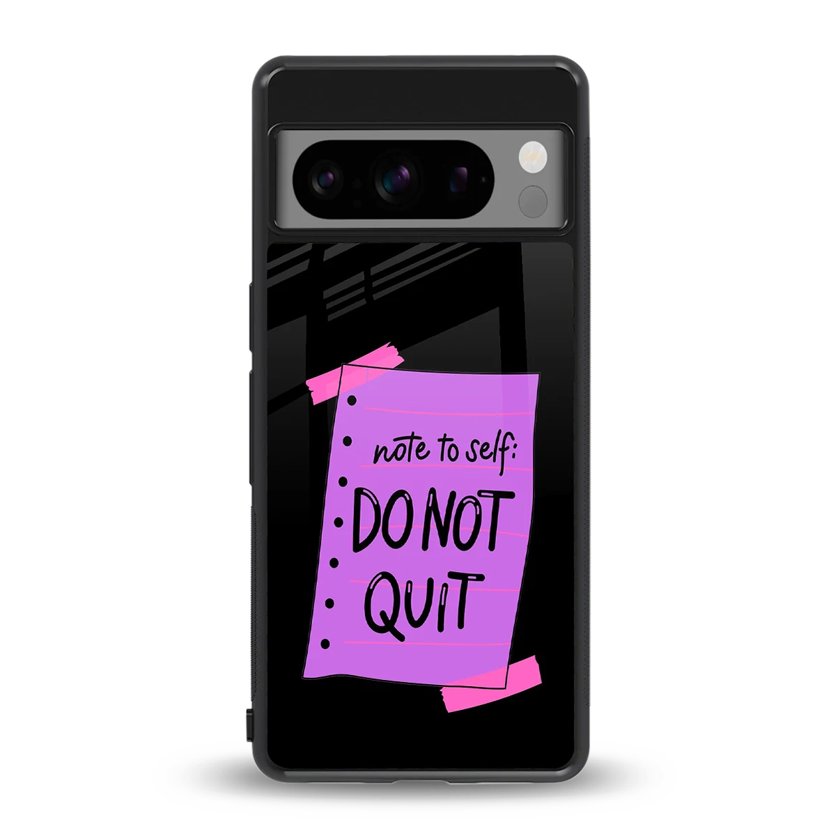 No Not Quit back phone cover | glass case for google pixel 8 pro