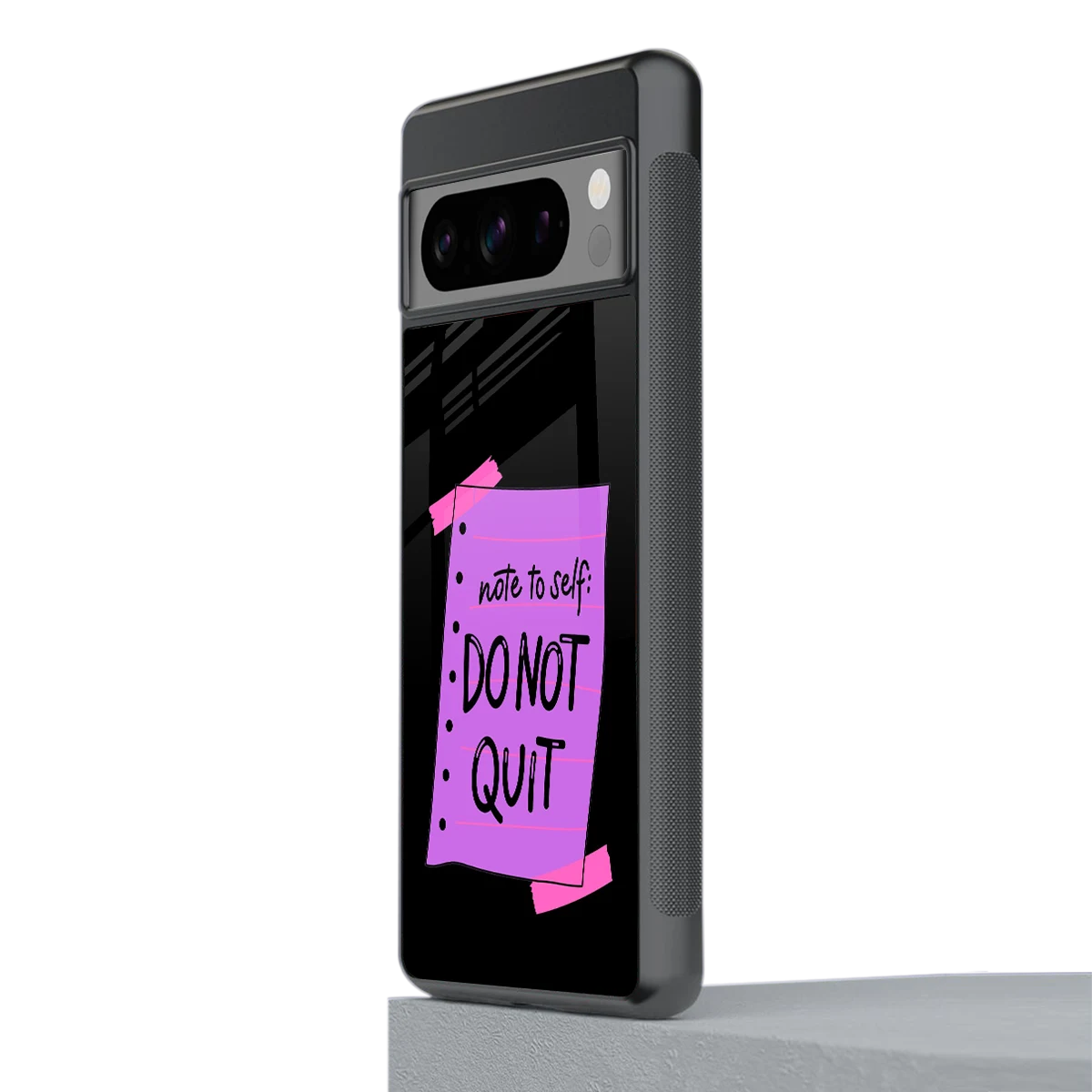 No Not Quit stylish phone case for google pixel 8 pro | glossy glass and slim fit