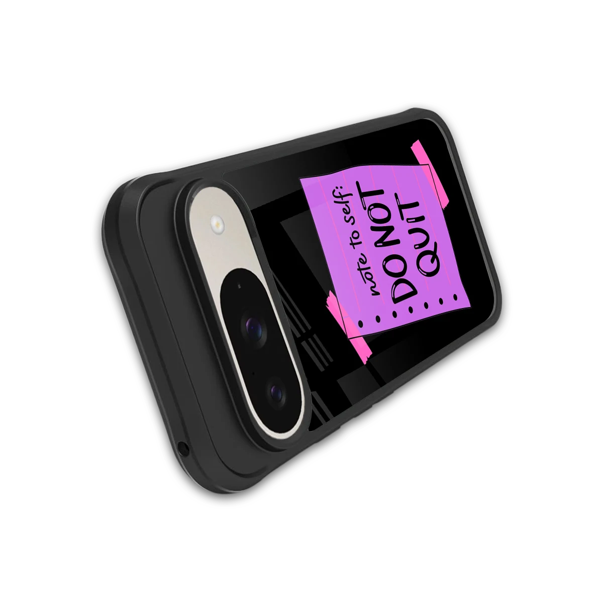 No Not Quit stylish phone case for google pixel 9 | glossy glass and slim fit