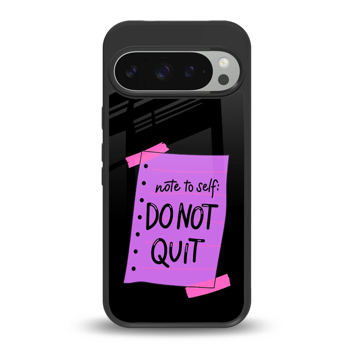 No Not Quit back phone cover | glass case for google pixel 9 pro