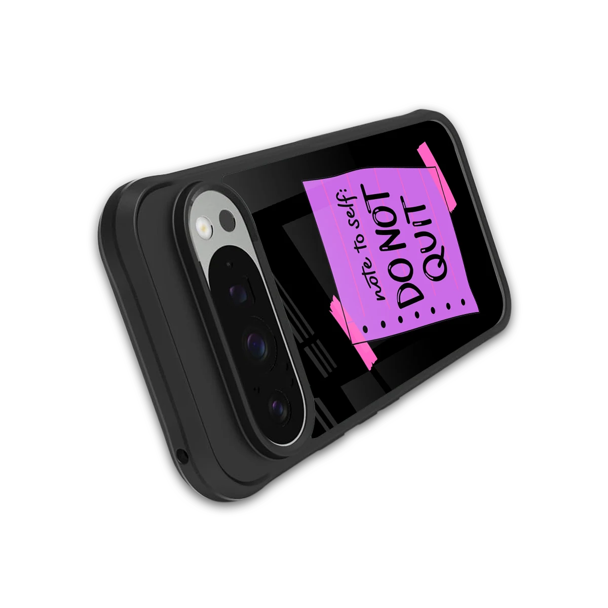 No Not Quit stylish phone case for google pixel 9 pro | glossy glass and slim fit