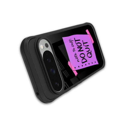 No Not Quit stylish phone case for google pixel 9 pro | glossy glass and slim fit