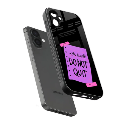 No Not Quit sleek samsung galaxy a06 5g cover with tempered glass back and TPU edges
