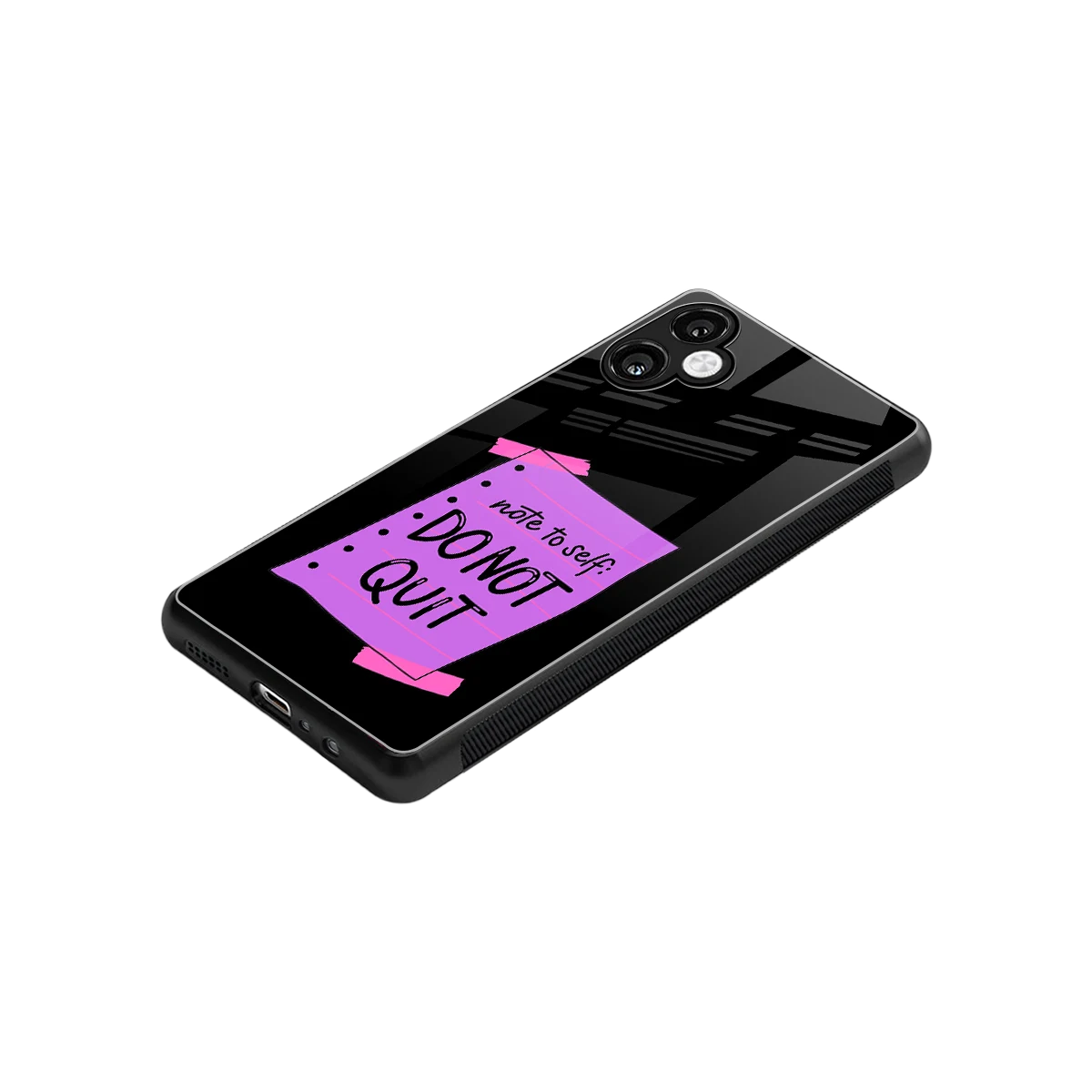 No Not Quit stylish phone case for samsung galaxy a06 5g | glossy glass and slim fit