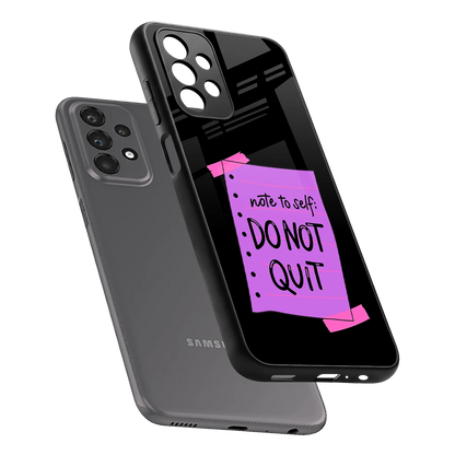 No Not Quit sleek samsung galaxy a23 cover with tempered glass back and TPU edges