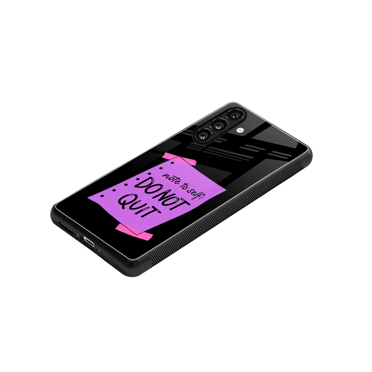 No Not Quit stylish phone case for samsung galaxy a14 5g | glossy glass and slim fit