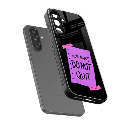 No Not Quit sleek samsung galaxy a36 5g cover with tempered glass back and TPU edges