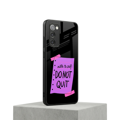 No Not Quit samsung galaxy s20 fe mobile cover | shockproof glass phone case