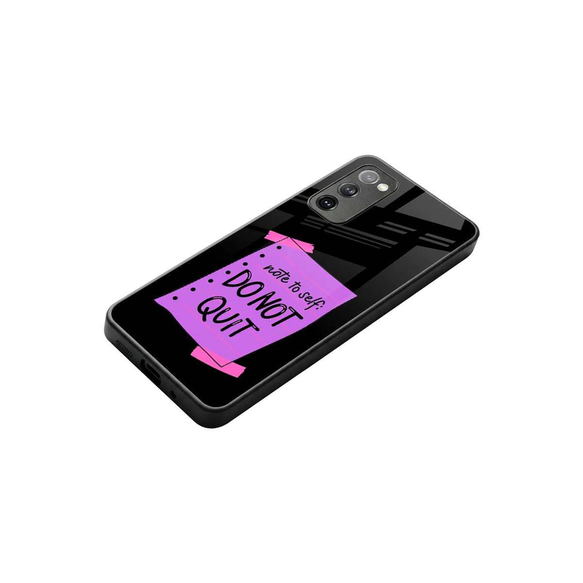 No Not Quit stylish phone case for samsung galaxy s20 fe | glossy glass and slim fit
