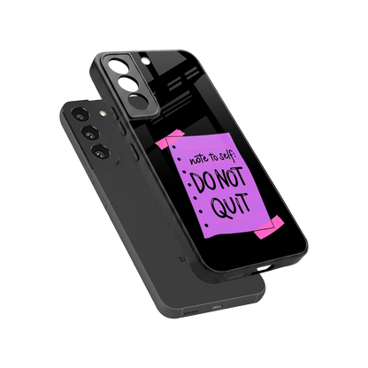 No Not Quit sleek samsung galaxy s22 cover with tempered glass back and TPU edges
