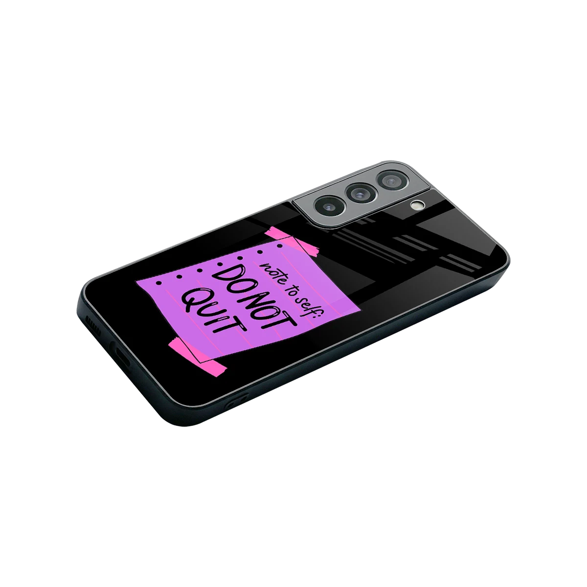 No Not Quit stylish phone case for samsung galaxy s22 | glossy glass and slim fit