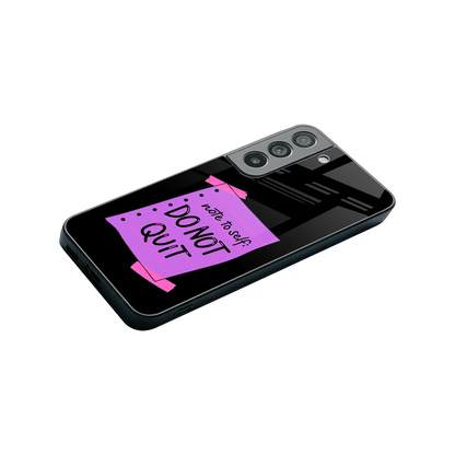 No Not Quit stylish phone case for samsung galaxy s22 | glossy glass and slim fit