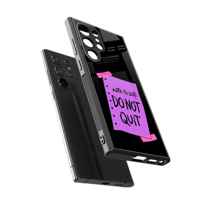 No Not Quit sleek samsung galaxy s24 ultra cover with tempered glass back and TPU edges