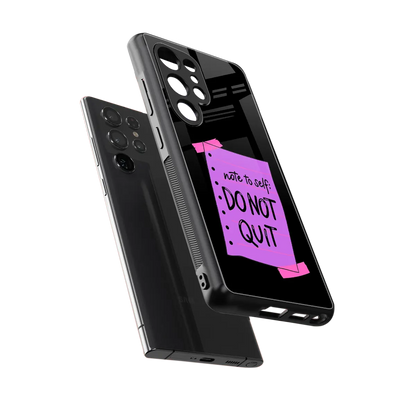 No Not Quit sleek samsung galaxy s25 ultra cover with tempered glass back and TPU edges