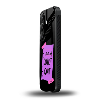 No Not Quit samsung galaxy s24 mobile cover | shockproof glass phone case