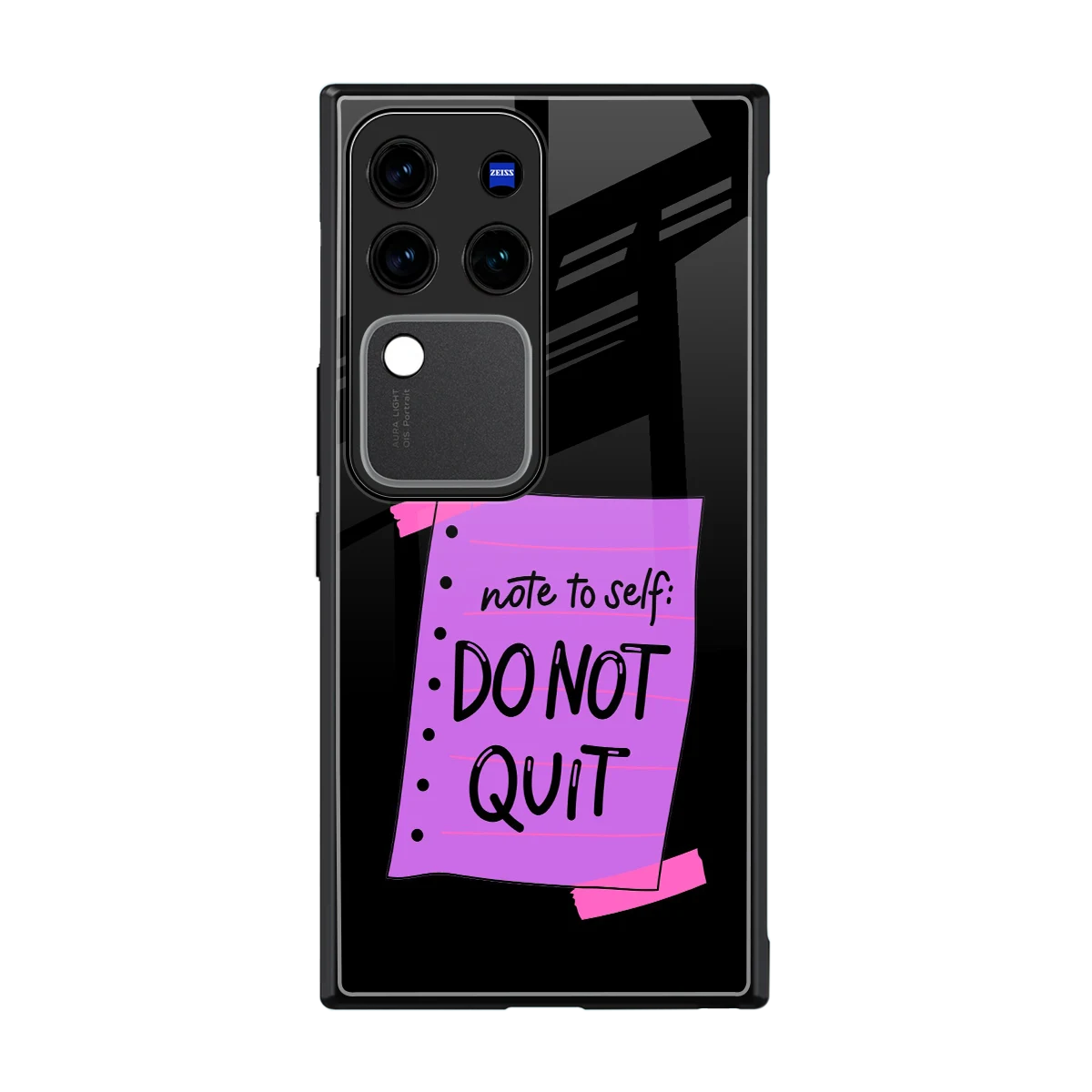 No Not Quit back phone cover | glass case forvivo v30 pro