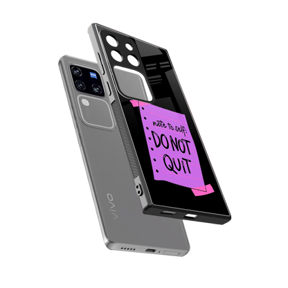 No Not Quit sleekvivo v30 pro cover with tempered glass back and TPU edges