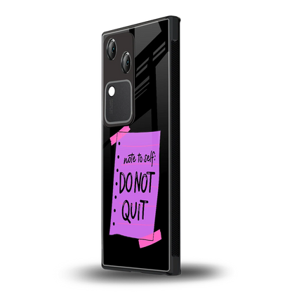 No Not Quit vivo v30 mobile cover | shockproof glass phone case