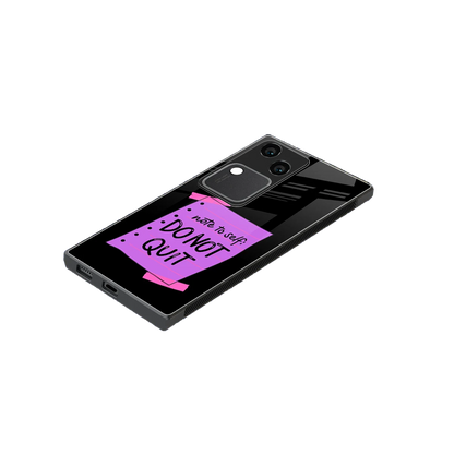 No Not Quit stylish phone case for vivo v30 | glossy glass and slim fit