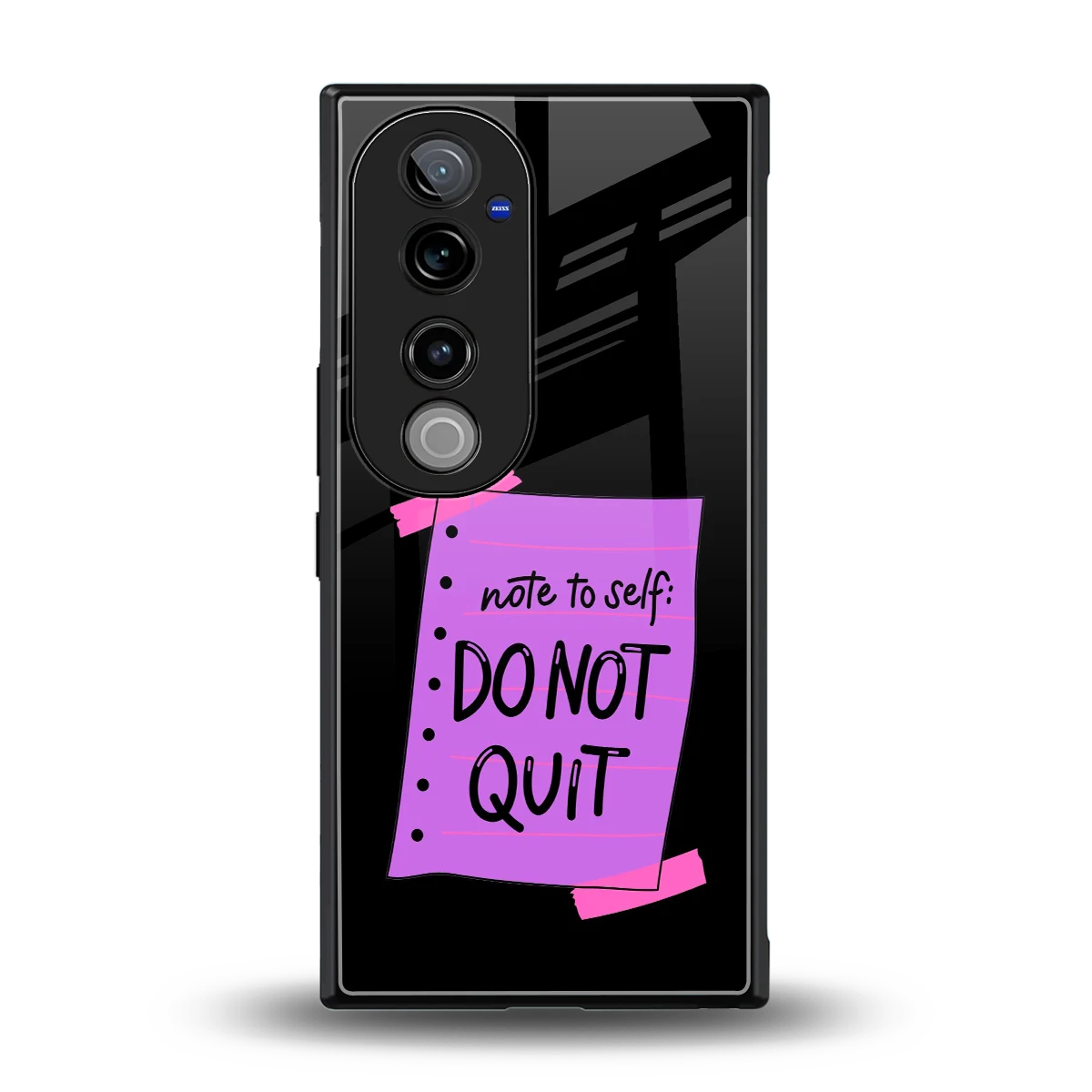 No Not Quit back phone cover | glass case for vivo v40 pro
