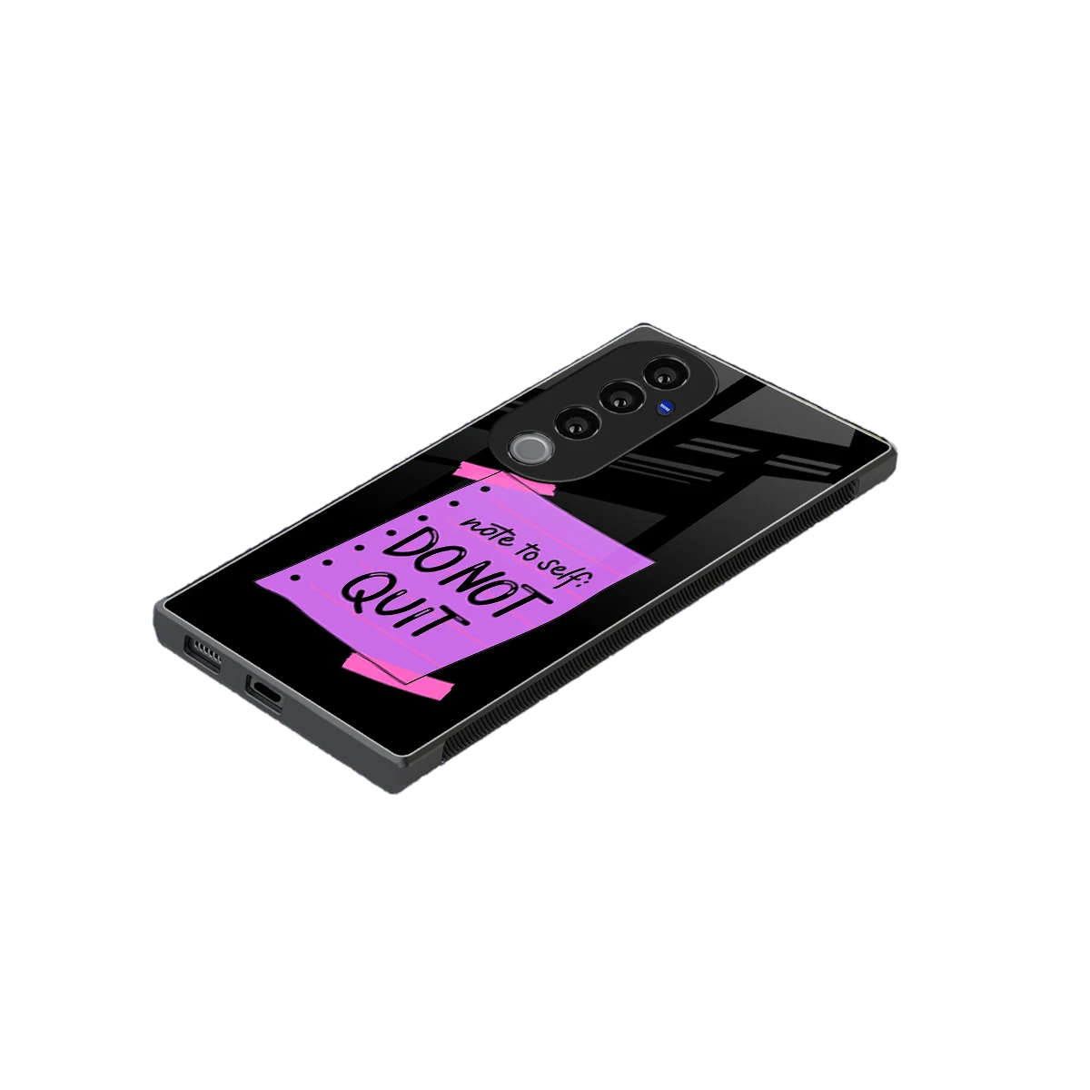 No Not Quit stylish phone case for vivo v40 pro | glossy glass and slim fit