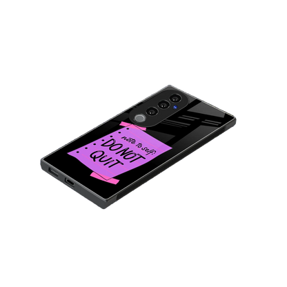 No Not Quit stylish phone case for vivo v40 pro | glossy glass and slim fit