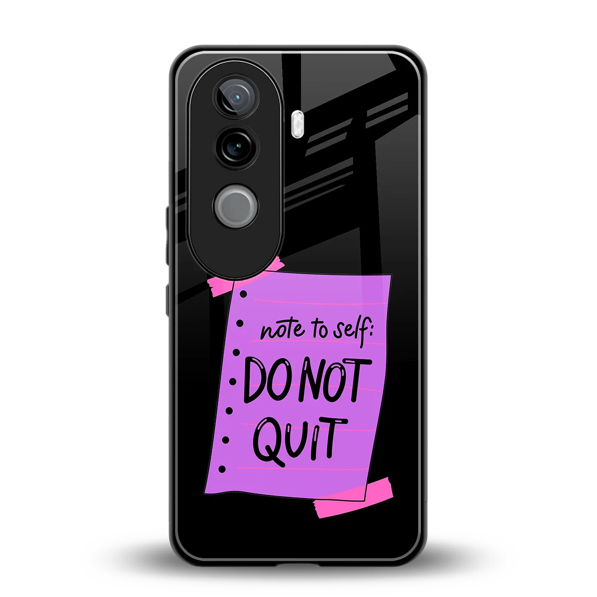 No Not Quit back phone cover | glass case for vivo v40e
