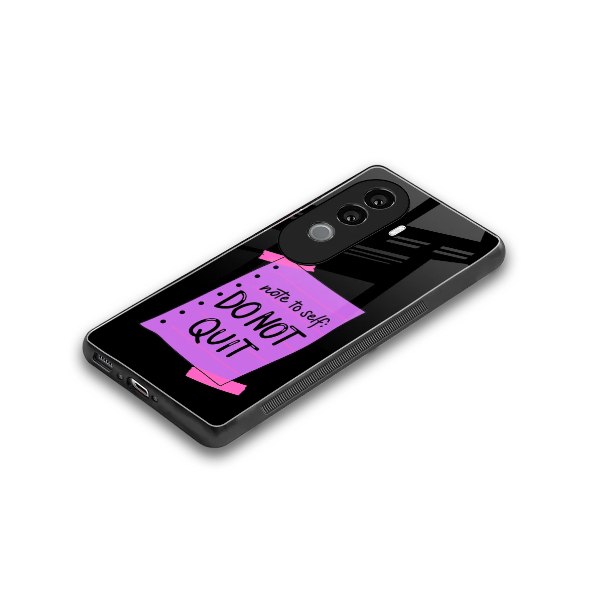 No Not Quit stylish phone case for vivo v40e | glossy glass and slim fit